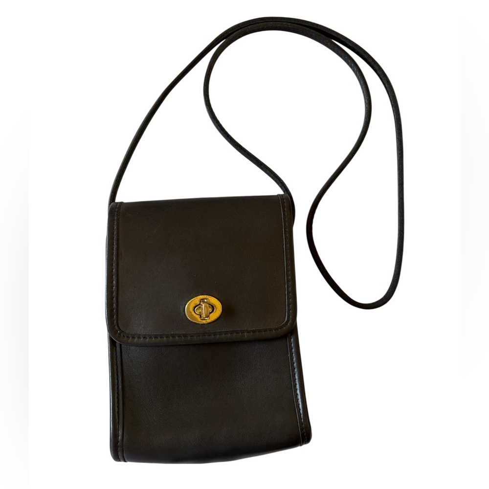 VTG 90s Y2K Coach Scooter Crossbody Shoulder Bag Mini Black Hungry 9893
